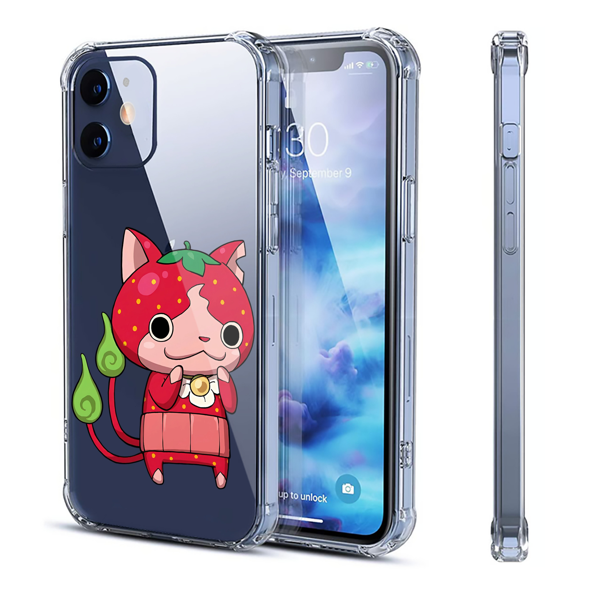 （画像用） 妖怪ウォッチ Yo-kai Watch 【iPhone 12シリーズ対応】透明スマホケース（クリアソフトケース）